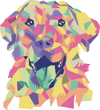 Colorful Labrador Dog Toddler Hoodie