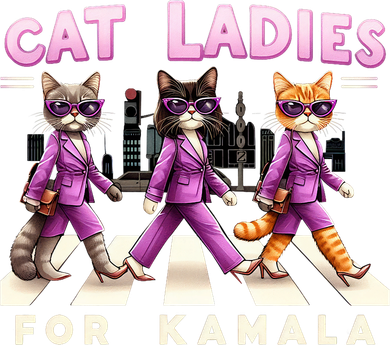 Cat Ladies For Kamala Voting Kamala Harris 2024 Cat Lover Coffee Mug