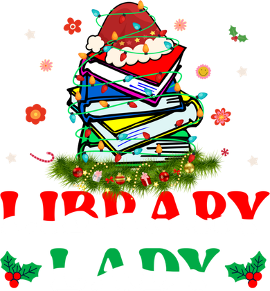 Christmas Library Lady Librarian Xmas Lights Books Gift Kids Hoodie
