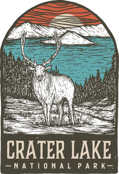 Crater Lake National Park Button