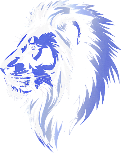 Cool Lion With Blue Eyes Lions Women's Hoodie
