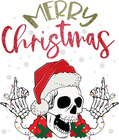 Christmas Light Xmas Santa Hat Funny Skull Merry Christmas Tank Top Doggie Tank