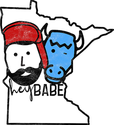 Cute Minnesota Babe Ox Paul Bunyan Baby Bodysuit