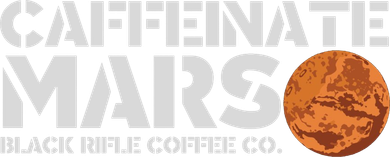 Caffeinate Mars Black Rifle Coffee Co. Coaster