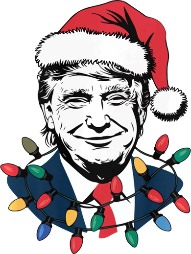 Christmas Maga Christmas Trump Funny Kids T-Shirt