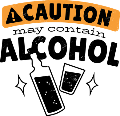 Caution May Contain Alcohol Coaster