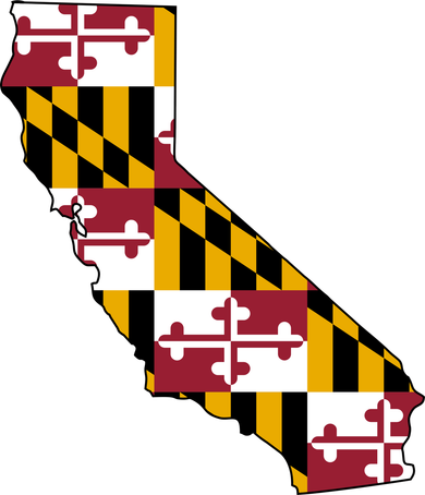 California Maryland Flag Coffee Mug