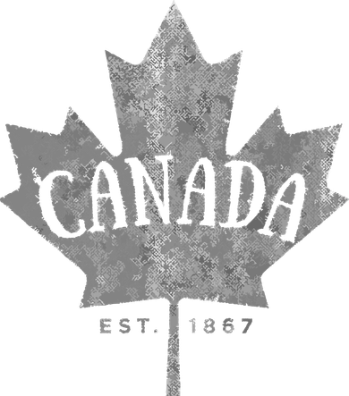 Canada Maple Leaf Canada Est 1867 Vintage Script Santa Hat
