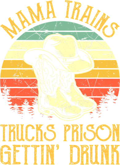 Country Music Mama Trains Trucks Prison Getting Drunk Tote Bag