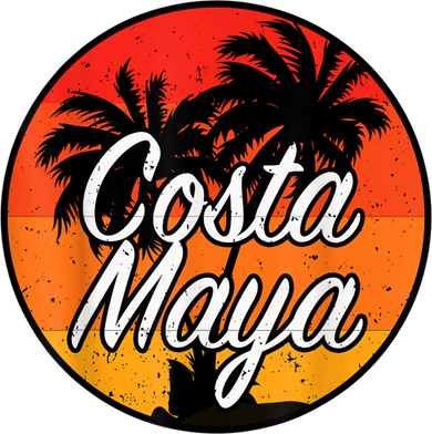 Costa Maya Mexico Vacation Cruise Vintage Sunset Souvenir Hoodie