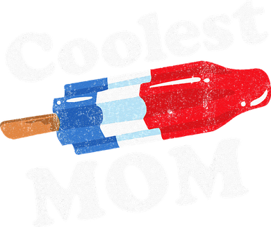 Coolest Mom Popsicle Funny Bomb Retro 80s Pop Mothers Gift Women's V-Neck T-Shirt