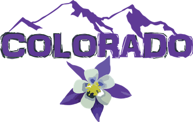 Colorado Mountain Silhouette Columbine State Flower T Women's Tank Top