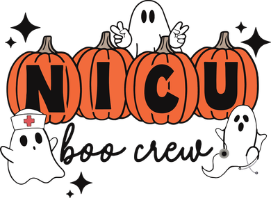 Cute Nicu Boo Crew Spooky Nurse Halloween Cute Ghost Pumpkin Mousepad