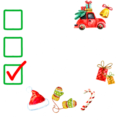 Christmas Nice Naughty I Tried Xmas Tree Light Beanie
