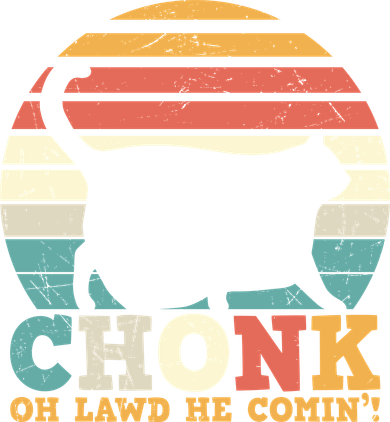Chonk Oh Lawd He Comin' Cat Scale Meme Funny Cat Lover Cat Day Doggie Tank