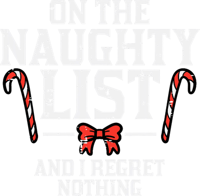Christmas On Naughty List Regret Nothing Xmas Women's Tank Top