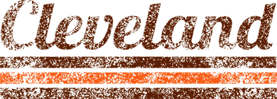 Cleveland Ohio Retro Vintage Weathered Stripe Throwback Kids T-Shirt