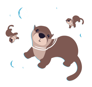 Cool Otter Space Gift Polo