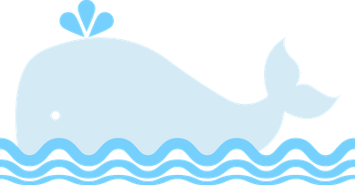 Cute Ocean Sea Life Whale Doddie Hoodie