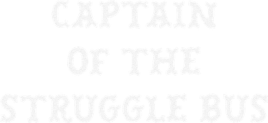 Captain Of The Struggle Bus Funny Sarcastic Family  Ceramic Ornament