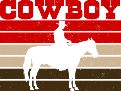 Vintage Cowboy Logo Button