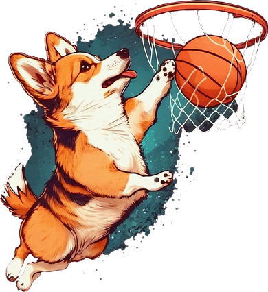 Corgi Puppy Corgi Basketball For Pet Lovers Women Men Kids Doggie Tank
