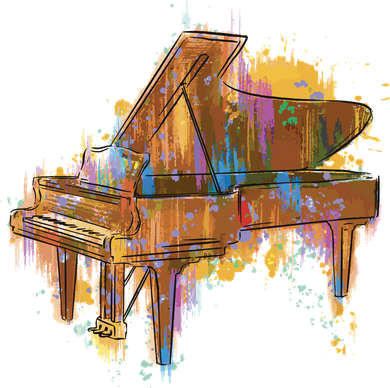 Colorful Piano Mousepad