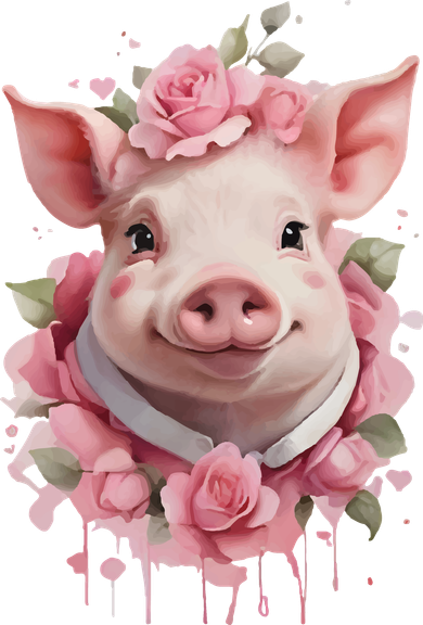 Cute Pig Kids T-Shirt