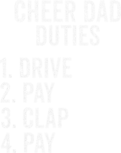 Cheerleading Papa Cheer Dad Duties Drive Pay Clap Kids Hoodie