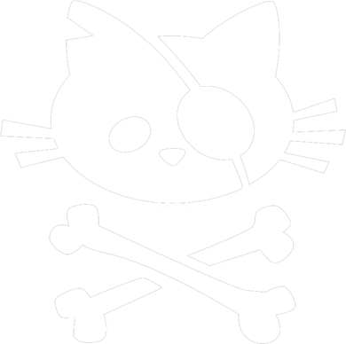 Cute Pirate Cat Skull And Crossbone Polo