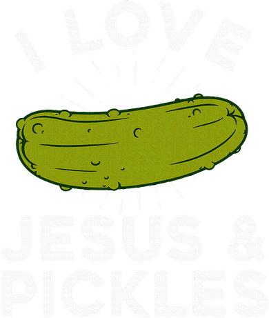 Cute Pickle Design Jesus Pickle Lovers Kids T-Shirt