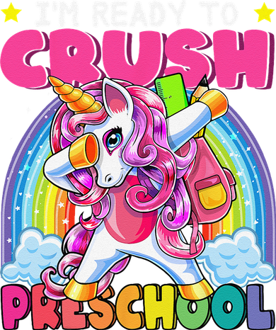 Crush Preschool Dabbing Unicorn Back To School Gift Women's Sweatshirt
