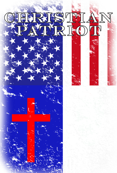 American Christian Patriot Red Cross Button