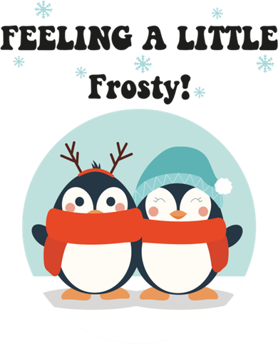 Christmas Penguin Frosty Funny Gift Baby Bodysuit