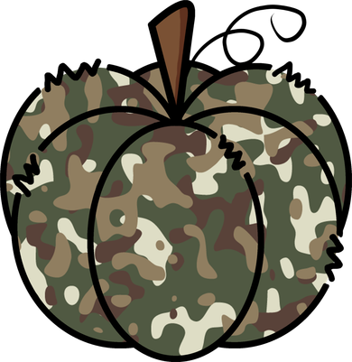 Camouflage Pumpkin Holiday Kids T-Shirt