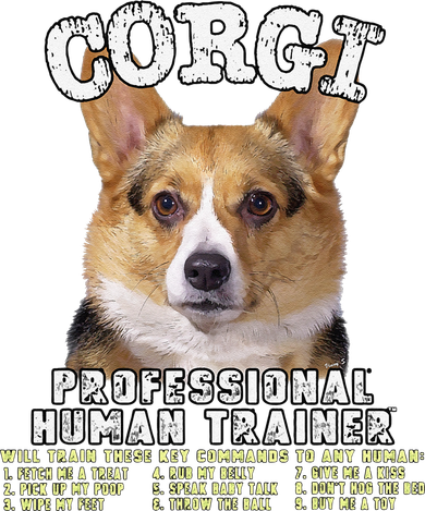 Corgi Professional Human Trainer Cute Dog Coaster