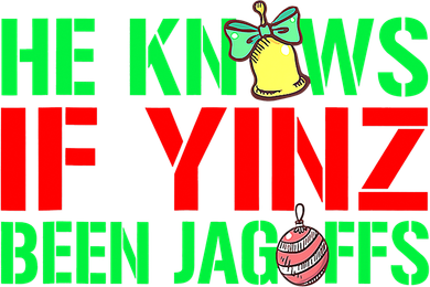 Christmas Pittsburghese He Knows If Yinz Been Jagoffs Kids Hoodie