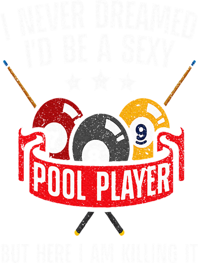 Cool Pool Player Design For  Pool Billiards Player Mousepad