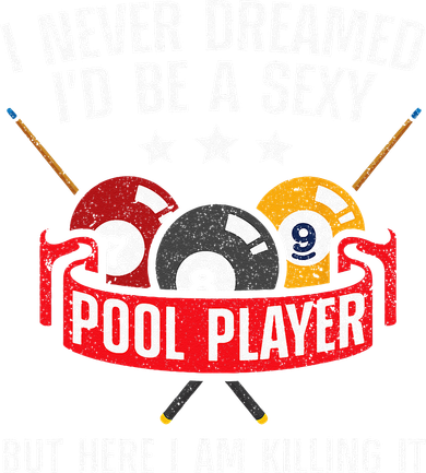 Cool Pool Player Design For Men Women Pool Billiards Player Mousepad