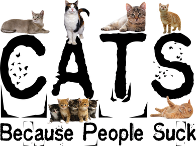 Cats Because People Suck Kids T-Shirt