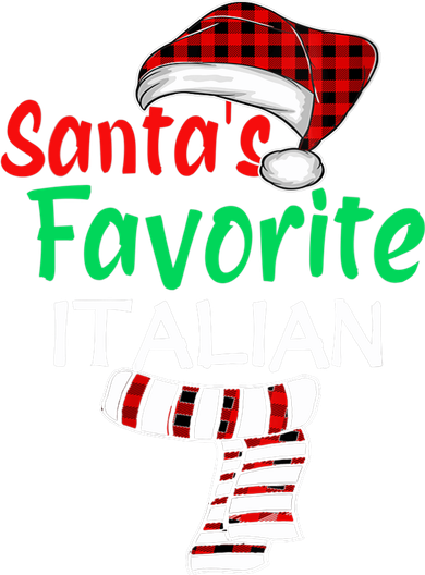 Christmas Pajama Santa Claus Shirt, Santa's Favorite Italian VNeck Backpack