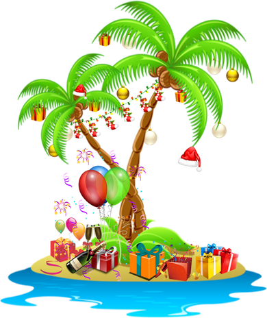 Christmas Palm Tree Tropical Xmas Coconut Matching Family Gift Ceramic Ornament