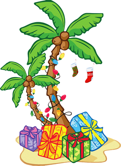 Christmas Palm Tree Tropical Xmas Coconut Lights Funny Gifts Long Sleeve Shirt