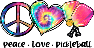 Cute Pickleball Tie Dye Peace Love Pickleball Lovers Gift Ideas Women's Tank Top