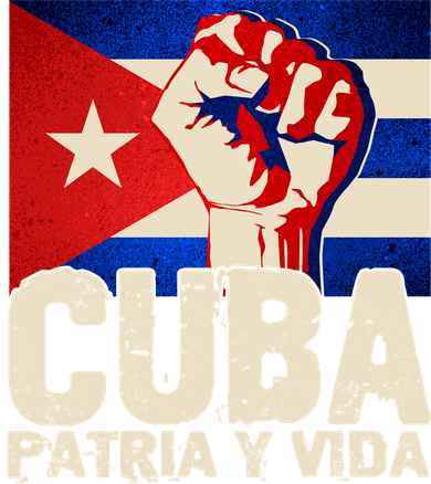 Cuba Patria Y Vida Cuban Flag Protest Fist Ornament