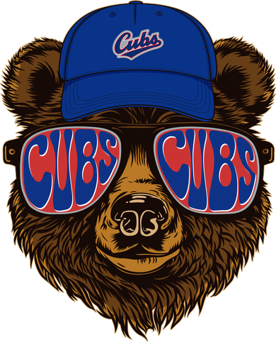 Cool Retro Cubs Bear Tote Bag