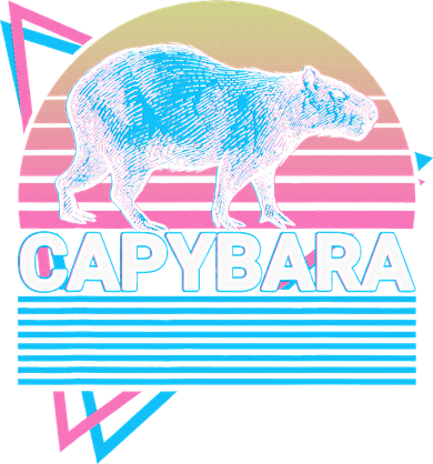 Capybara Retro Doggie Tank