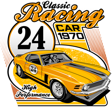 CLASSIC RACING CAR Hooded Wearable Blanket
