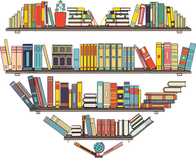 Cute Reading Library Books Lover Heart Librarian Gift Coffee Mug