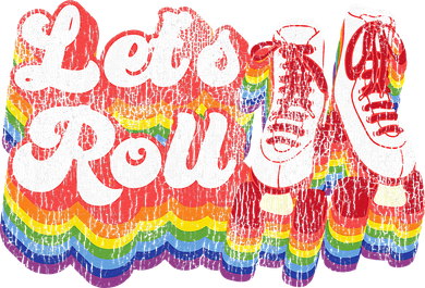 Cool Roller Skating Skate Girl 1970S Retro Kids Sweatshirt